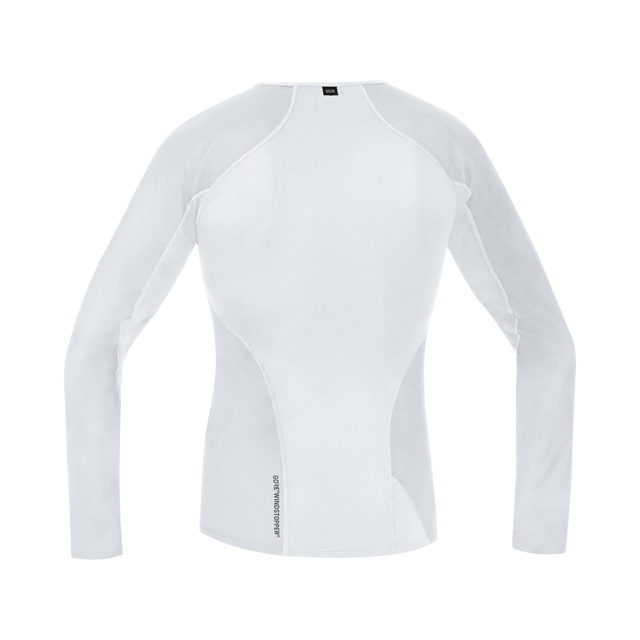 M GORE® WINDSTOPPER® Base Layer Thermo Long Sleeve Shirt Light Grey/White 2