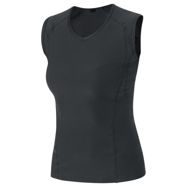M Women Base Layer Sleeveless Shirt Black 1