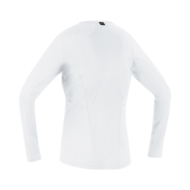 M Damen Base Layer Shirt Langarm White 2
