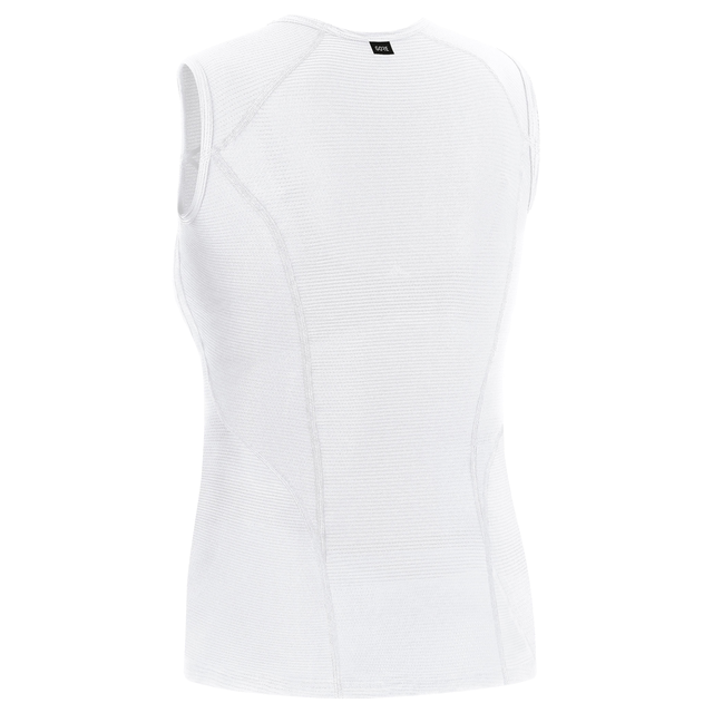 M Women Base Layer Sleeveless Shirt White 2