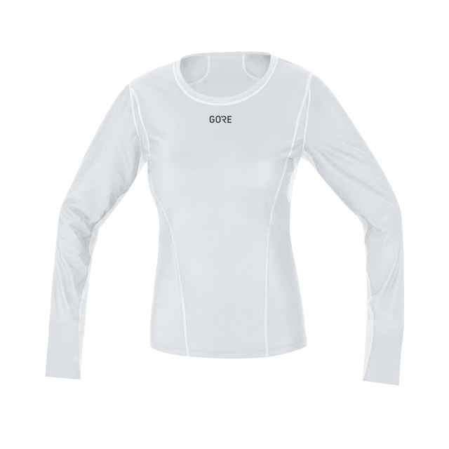 M Damen GORE® WINDSTOPPER® Base Layer Shirt Langarm Light Grey/White 1
