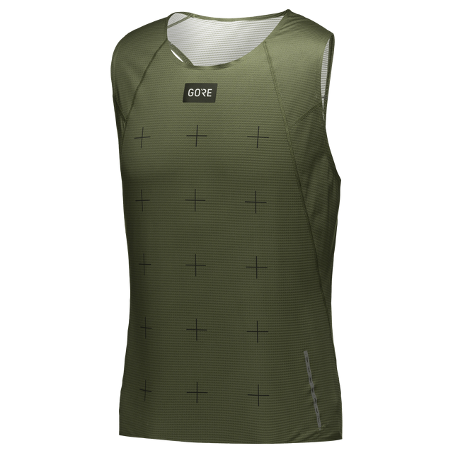 Contest Daily Singlet Mens Utility Green 3