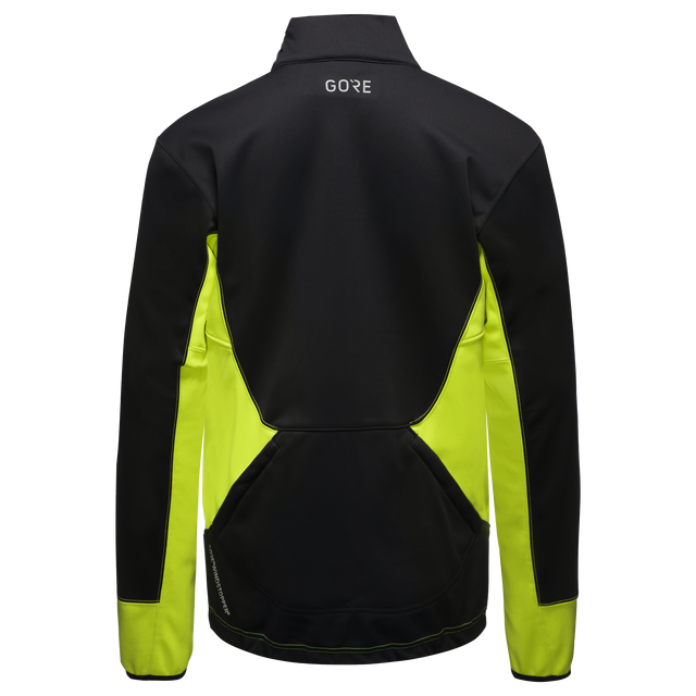C5 GORE® WINDSTOPPER® Thermo Trail Jacket Black/Neon Yellow 2