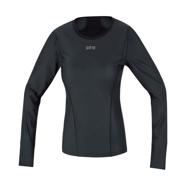 M Women GORE® WINDSTOPPER® Base Layer Thermo Long Sleeve Shirt Black 1