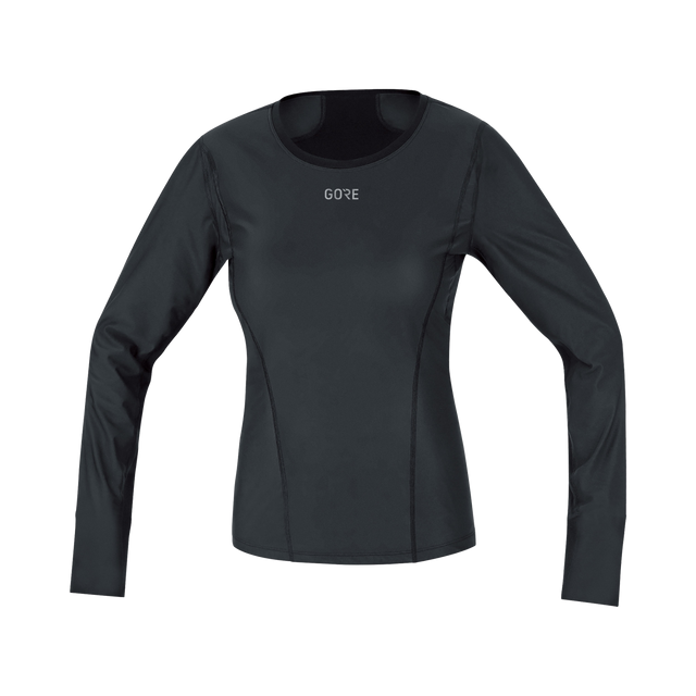 M Women GORE® WINDSTOPPER® Base Layer Long Sleeve Shirt Black 1