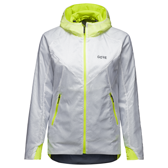 R5 Women GORE-TEX INFINIUM™ Insulated Jacket White/Neon Yellow 1