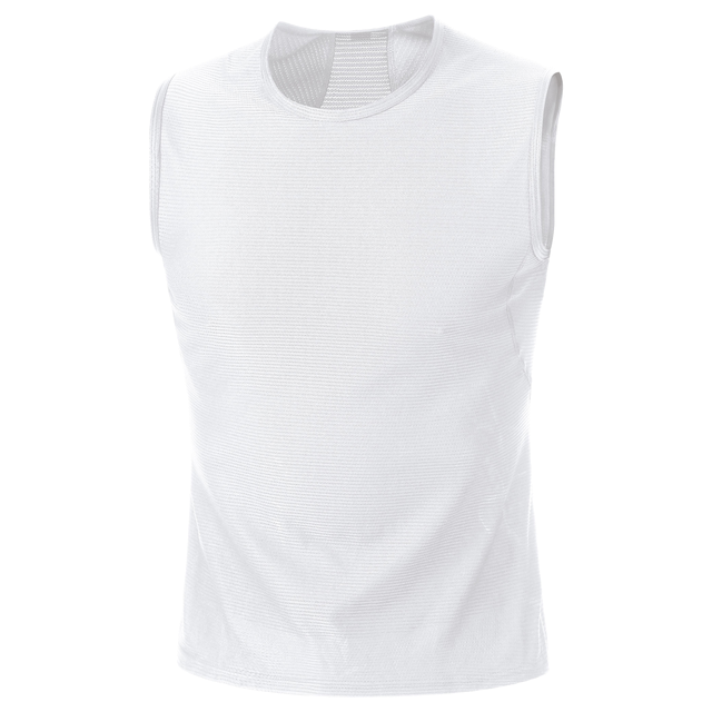 M Base Layer Sleeveless Shirt White 1