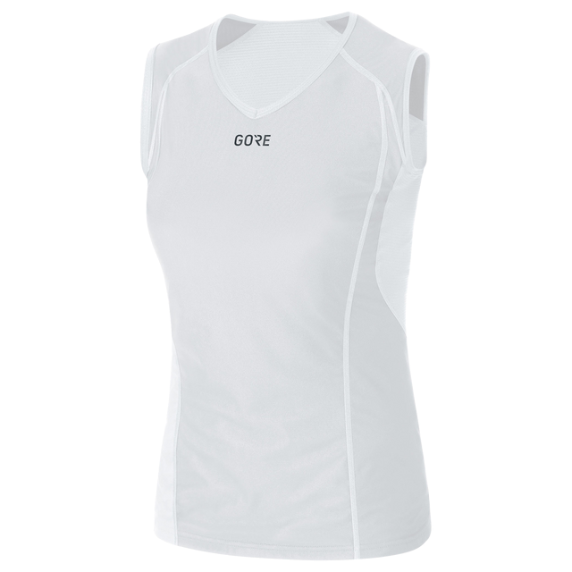 M Women GORE® WINDSTOPPER® Base Layer Sleeveless Shirt Light Grey/White 1