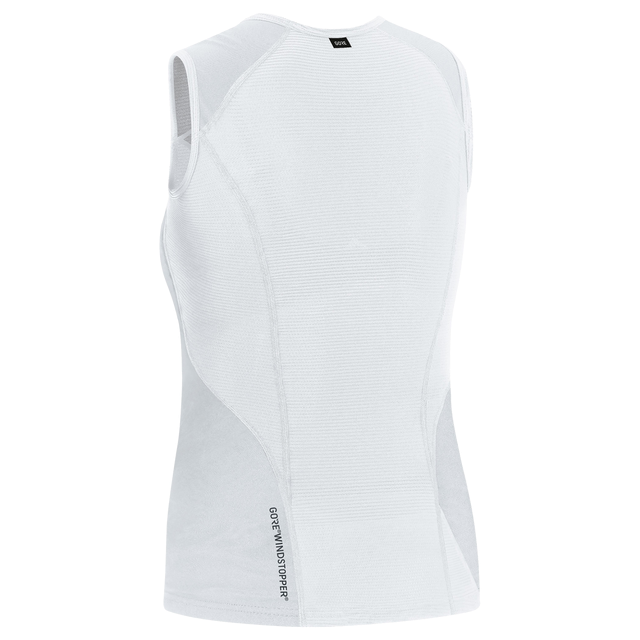 M Women GORE® WINDSTOPPER® Base Layer Sleeveless Shirt Light Grey/White 2