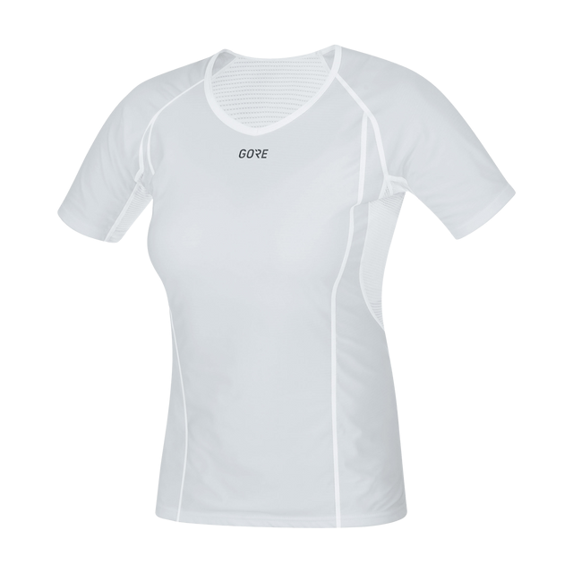 M Women GORE® WINDSTOPPER® Base Layer Shirt Light Grey/White 1