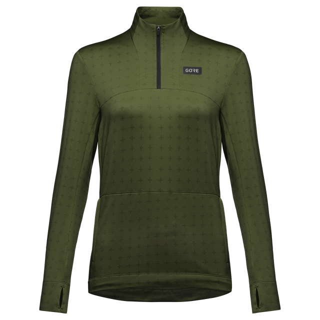 Everyday Thermo 1/4-Zip Womens Utility Green 1