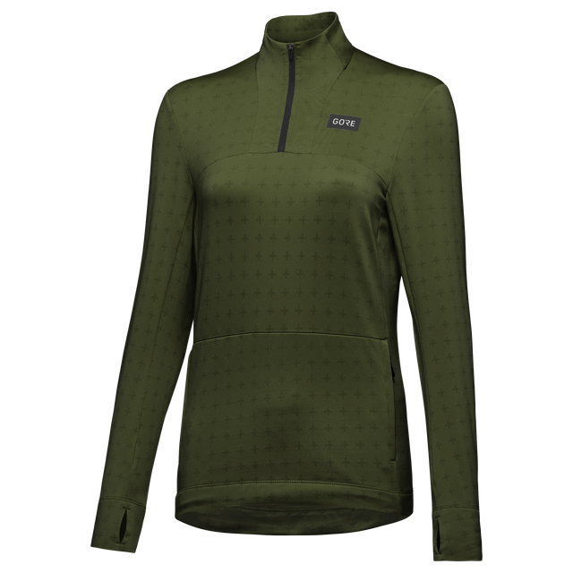 Everyday Thermo 1/4-Zip Womens Utility Green 3