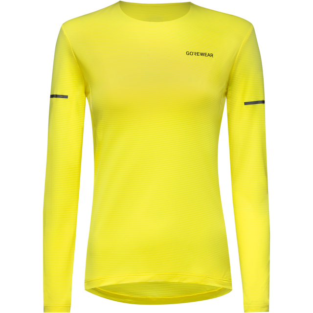 Contest 2.0 Long Sleeve Tee Womens Washed Neon Yellow 1