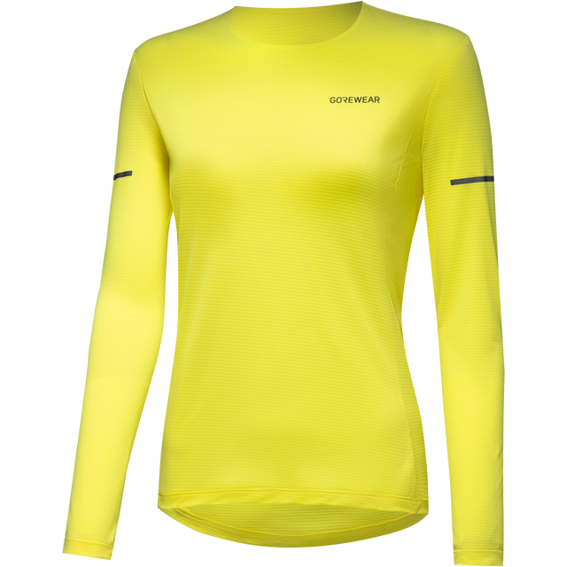 Contest 2.0 Long Sleeve Tee Womens Washed Neon Yellow 3