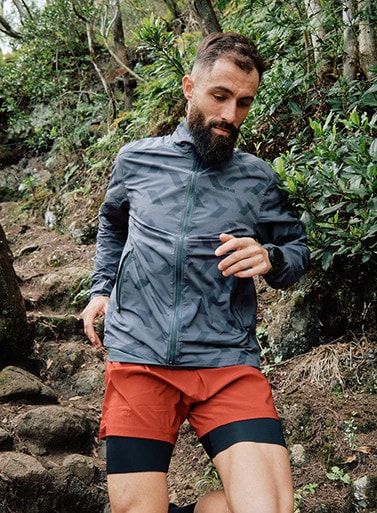 CONCURVE 3D Graphic Windbreaker Mens