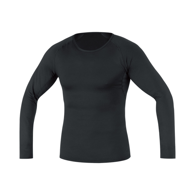 M Base Layer Shirt Langarm Black 1