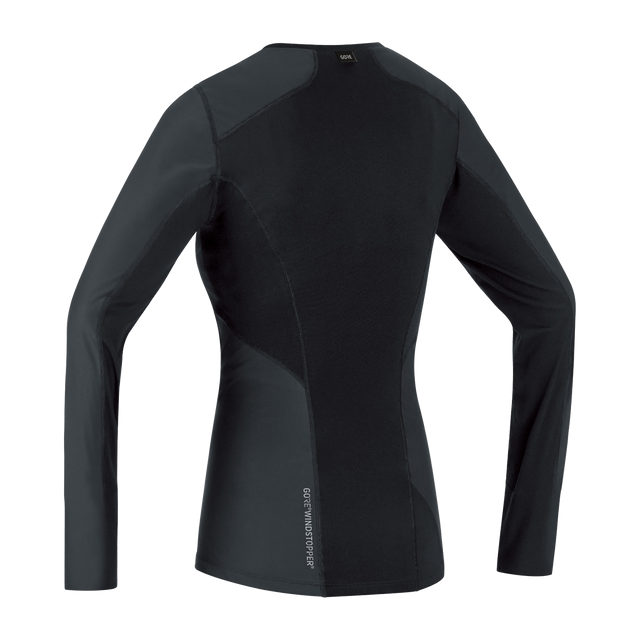 M Women GORE® WINDSTOPPER® Base Layer Thermo Long Sleeve Shirt Black 2