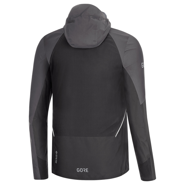 R7 Partial GORE-TEX INFINIUM™ Hooded Jacket Black/Terra Grey 2