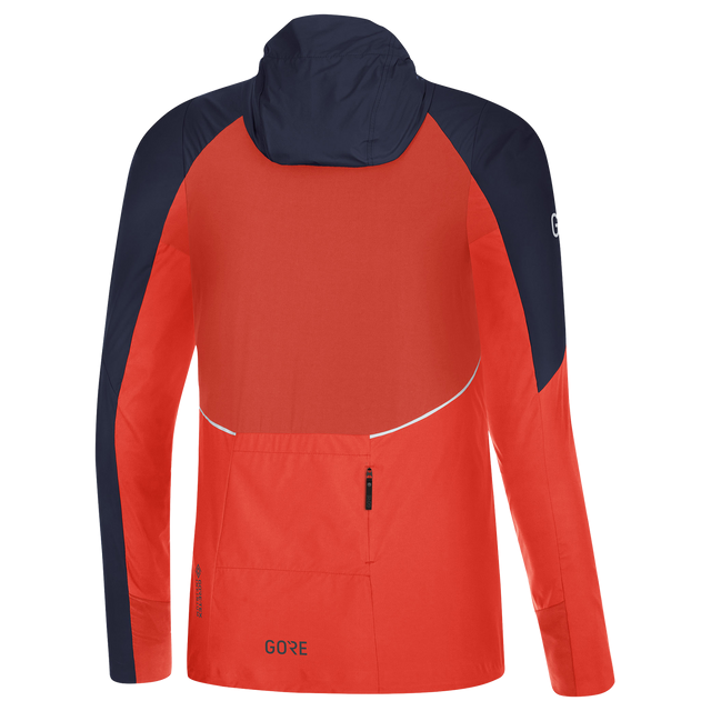 R7 Women Partial GORE-TEX INFINIUM™ Hooded Jacket Fireball/Orbit Blue 2