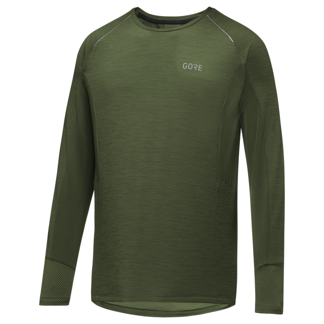 Energetic Long Sleeve Shirt Mens Utility Green 3