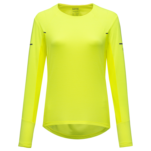 Vivid Langarm Shirt Damen Neon Yellow 1
