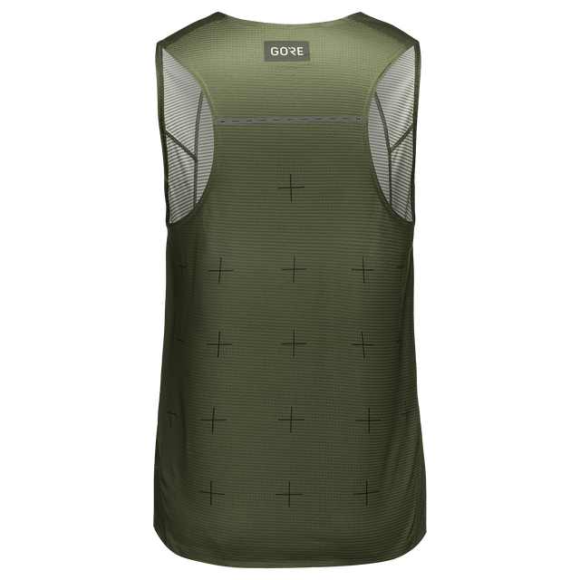 Contest Daily Singlet Mens Utility Green 2