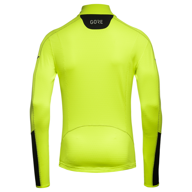 M Thermo Long Sleeve Zip Shirt Neon Yellow/Black 2