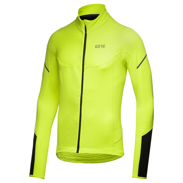 M Thermo Long Sleeve Zip Shirt Neon Yellow/Black 3