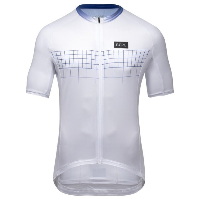 Maillot Grid Fade 2.0 Homme White/Ultramarine Blue 1