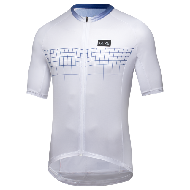 Maillot Grid Fade 2.0 Homme White/Ultramarine Blue 3