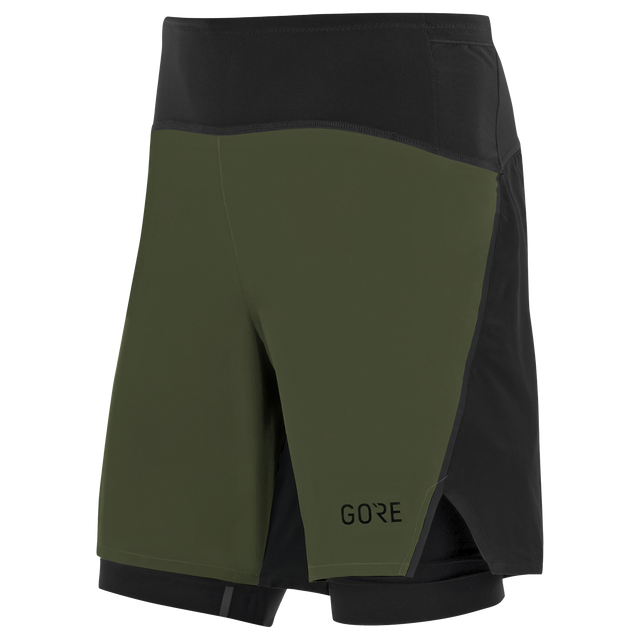 R7 2in1 Shorts Utility Green/Black 1