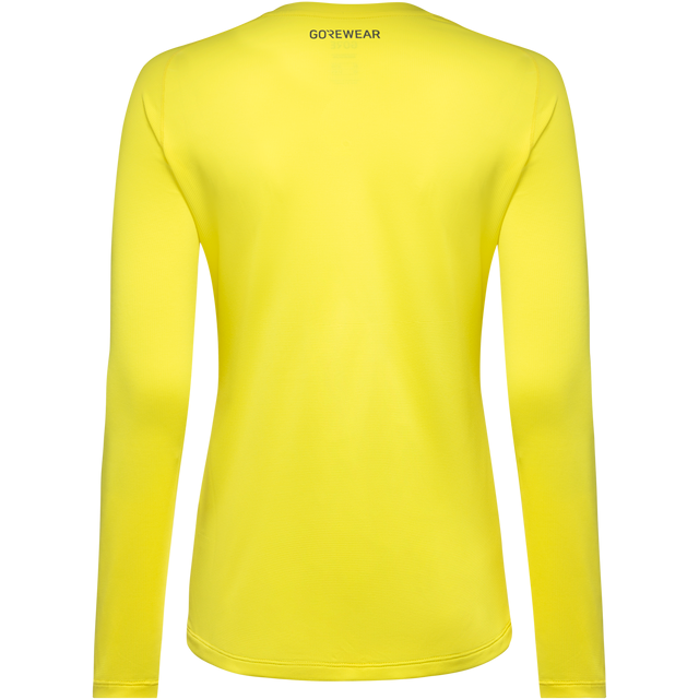 Everyday Langarm Shirt Damen Washed Neon Yellow 2