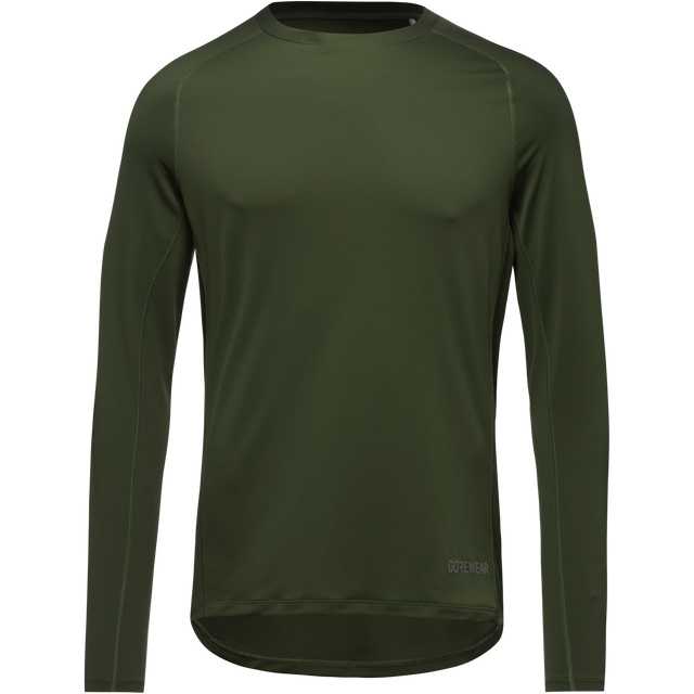 Everyday Langarm Shirt Herren Utility Green 1