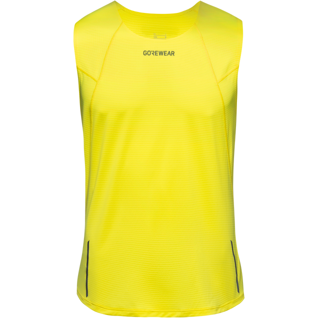 Contest 2.0 Singlet Mens Washed Neon Yellow 1