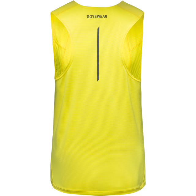 Contest 2.0 Singlet Mens Washed Neon Yellow 2