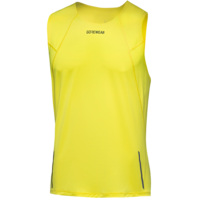 Contest 2.0 Singlet Mens Washed Neon Yellow 3