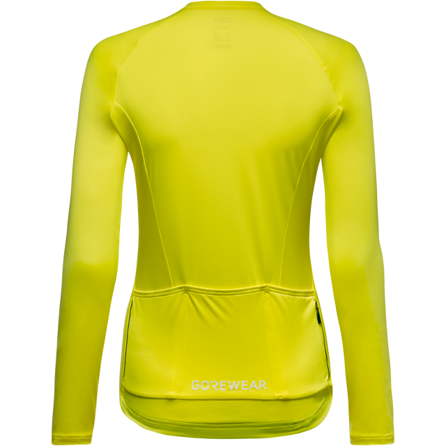 Spinshift Long Sleeve Jersey Womens Washed Neon Yellow 2