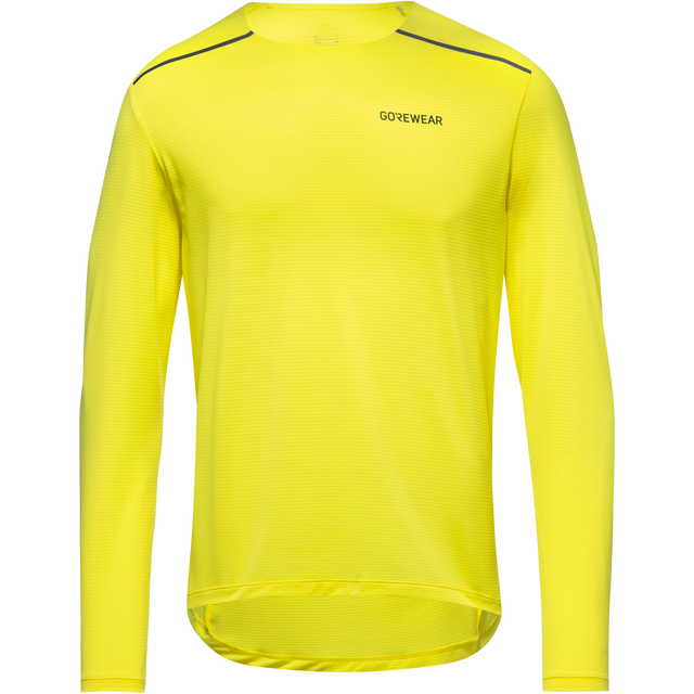 Contest 2.0 Long Sleeve Tee Mens Washed Neon Yellow 1