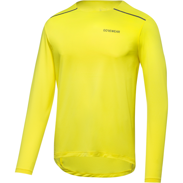 Contest 2.0 Long Sleeve Tee Mens Washed Neon Yellow 3