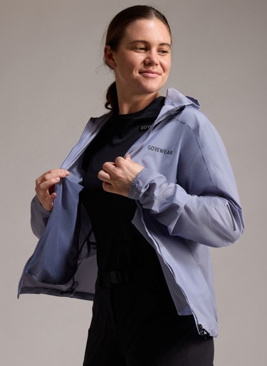 FERNFLOW Veste Coupe-Vent À Capuche Femme