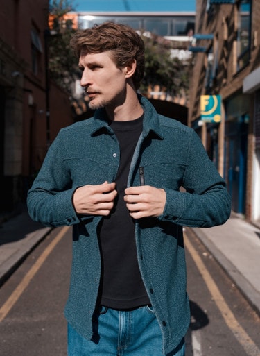 Hybrid Fleece Flannel Shirt Mens